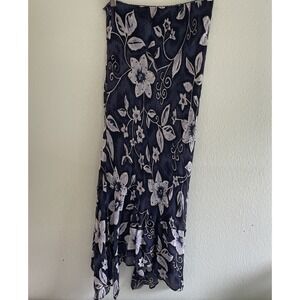 Lola Vintage Y2K Dark Feminine Whimsigoth Fairy Grunge Sequin Midi Skirt Blue S